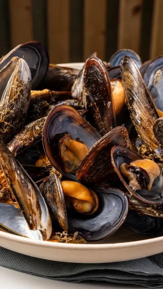 Mejillones en Restaurante La Parra en Noia