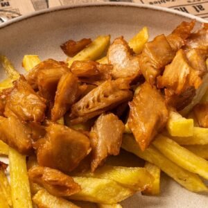 Pollo Vegano con patatas o ensalada